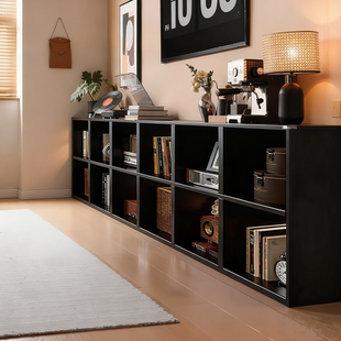 格子柜钢制自由组合书柜卡莱克书架幼儿园客厅收纳储物电视柜