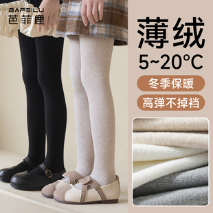 加厚女童黑色连裤 宝宝女孩外穿打底袜冬季 袜 秋冬款 儿童加绒打底裤