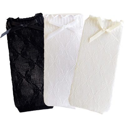 夏季薄款蕾丝花边女童洛丽塔袜子