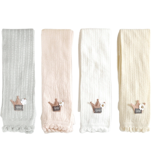 宝宝打底裤配裙子夏季薄款婴儿白色连裤袜春秋新款女童儿童九分裤