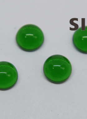 美国进口1970年古董琉璃果绿色7mm迷你贴片手作配件【绿】