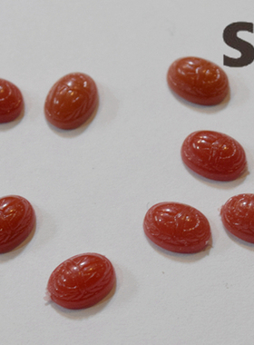 红色甲虫老货应该是树脂材质【红色】6*8MM