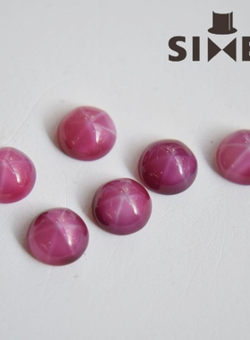 美国进口粉紫色晕染六芒星宝石贴片手作饰品配件首饰材料【紫】