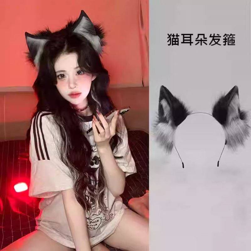 手作兽耳发箍仿真猫耳lolita头饰