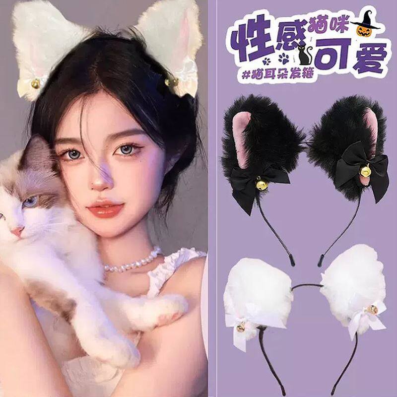猫耳朵猫尾套装狐狸日系手作