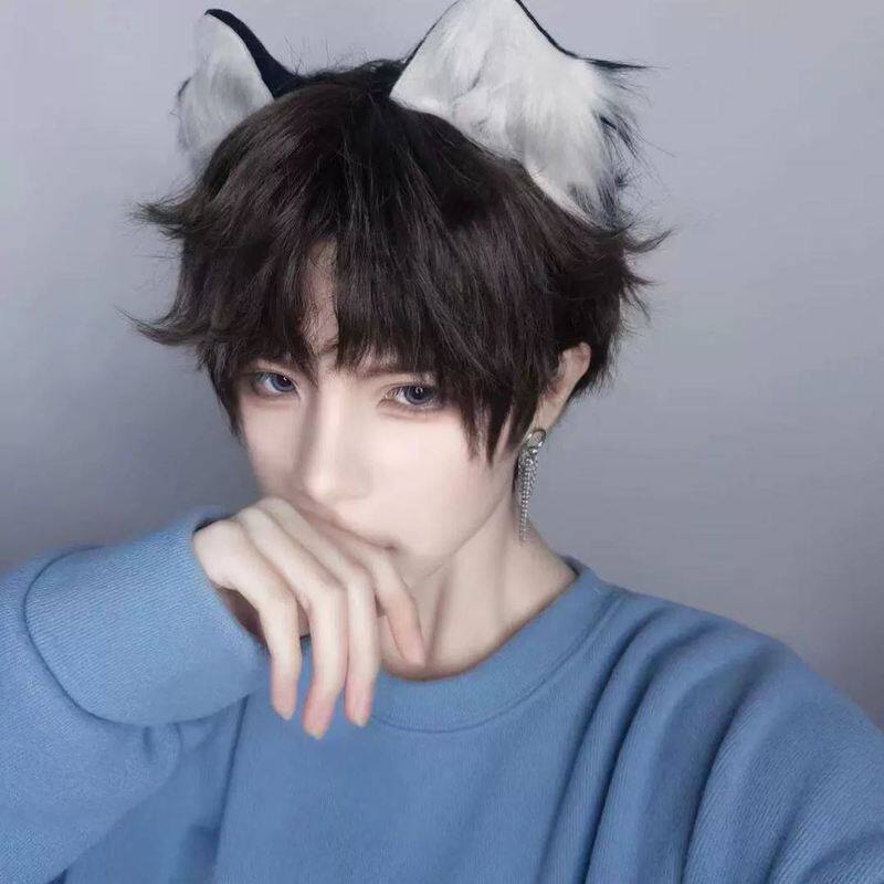 小奶狗兽耳发夹超可爱日系cos发卡猫耳狐狸耳朵对夹猫咪发饰潮男