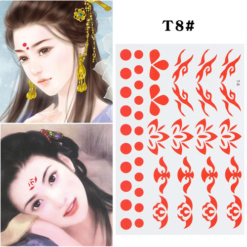 花钿额头古装儿童汉服防水眉心贴