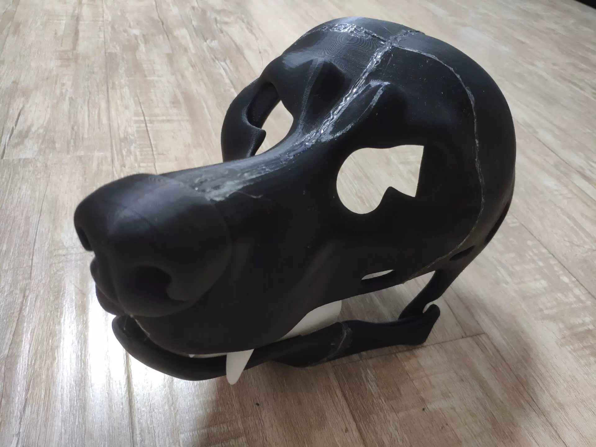 Моделирование 3D печати череп волка костюм фурри создание персонализированный волк фурри пёс