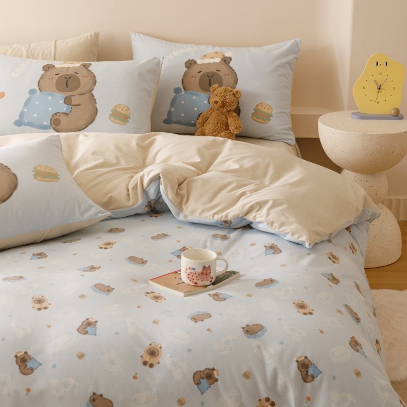 高端拉绒冬季牛奶绒床上用品四件套珊瑚绒床单被套双面法兰绒加厚,床上用品,床品套件/四件套/多件套,淘宝优惠券,粉丝福利购,淘宝优惠卷