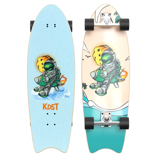 滑板初学者陆地冲浪板专业板路冲板女生儿童10到14岁成人刷街