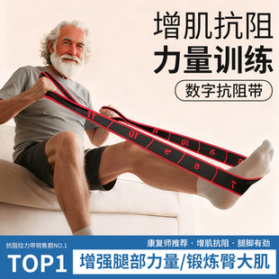 KDST瑜伽弹力带阻力带力量训练数字分段拉力带健身练背普拉提舞蹈