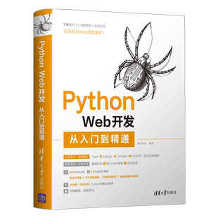 【出版社直供】Python Web开发从入门到精通 HTML和CSS基础JavaScript基础网络编程基础MySQL数据库基础Flask框架开发书籍