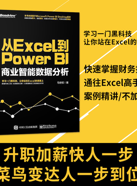 【直供】 从Excel到Power BI 商业智能数据分析 PowerBI入门书籍 Power BI 操作教程 Power Query数据查询工具 excel数据分析