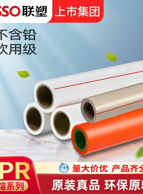 联塑PPR水管家装4分20热熔6分25管道配件暖气热水接头自来水管材