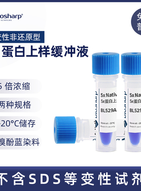 白鲨BL529A 蛋白上样缓冲液(5X)非变性非还原性 Loading Buffer