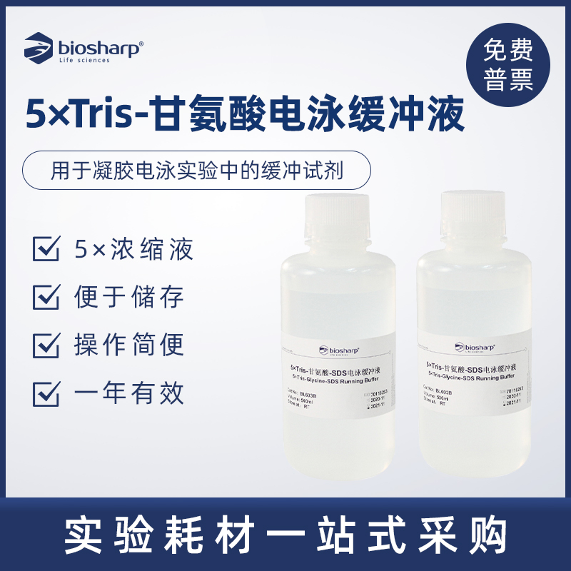 Biosharp白鲨甘氨酸电泳缓冲液