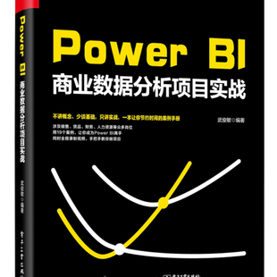 官方旗舰店 Power BI商业数据分析项目实战 Power BI软件安装操作教程 Power BI在各个业务部门的应用 零基础入门到精通