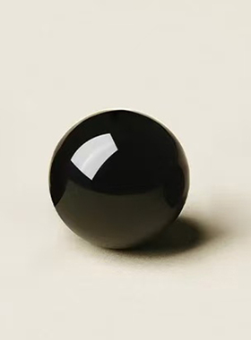 天然乌金黑曜石手链黑色珠子多宝配珠串珠散珠单圈手串男女款配饰