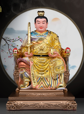 新款男将军树脂供奉穆桂英桌摆件
