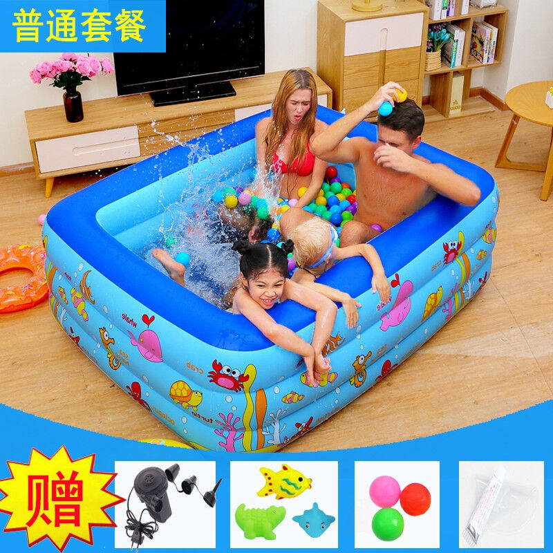 云沐堂儿童泡澡浴桶婴儿游泳池充气折叠浴盆幼儿泡澡桶洗澡桶卡通