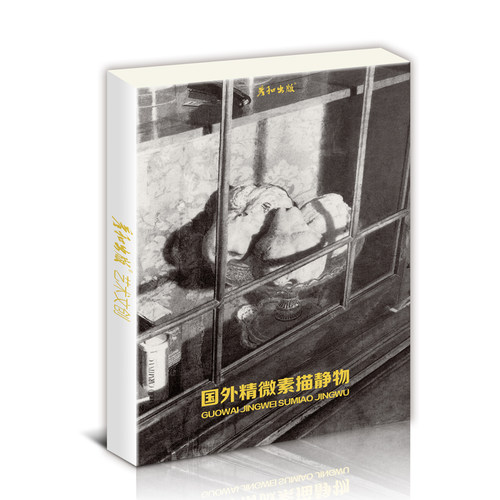 国外精微素描静物临摹明信片学习