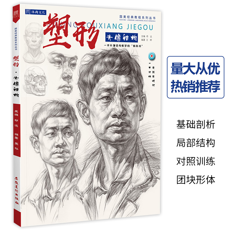 塑形头像结构 2020沐尚文化素描人物肖像头部五官结构大关系解析基础