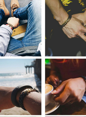 美国原创麻花硅胶手环