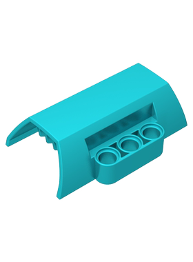 高砖积木零件GDS-M030配件发动机缸体半侧兼容61069小颗粒MOC散件