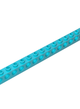 高砖积木零件GDS-630配件1x16 15孔砖兼容3703小颗粒MOC拼插散件