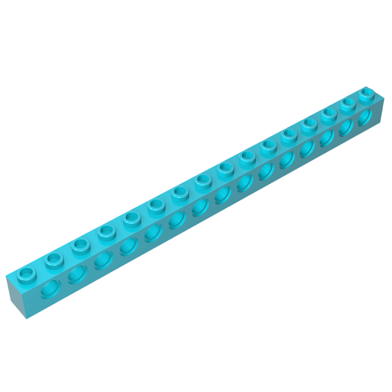 高砖积木零件GDS-630配件1x16 15孔砖兼容3703小颗粒MOC拼插散件