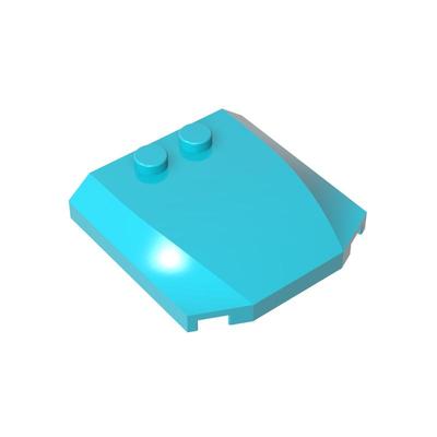 高砖积木零件GDS-1266配件4x4x2/3 楔形盖板兼容45677MOC拼插散件