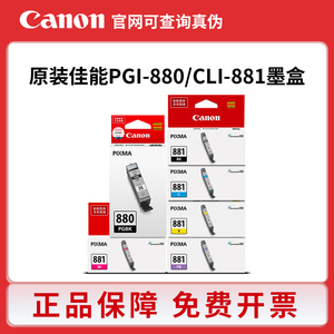 佳能原装PGBK-880墨盒881 TS9180 6180 8180 TS6380 TR8580打印机