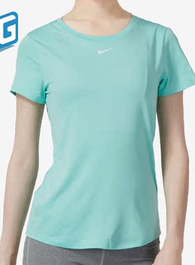 Nike/耐克正品秋季女子跑步训练健身透气运动短袖DD0627-349