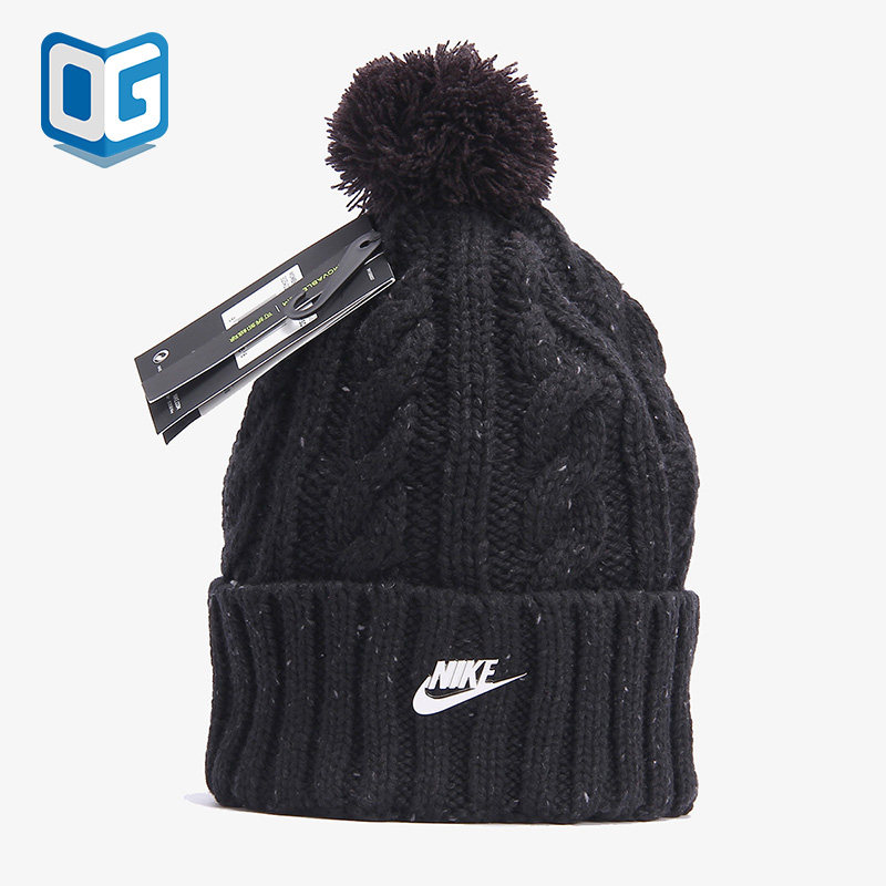 Nike/耐克正品W NSW BEANIE 女子防风针织毛线保暖帽子925422-010