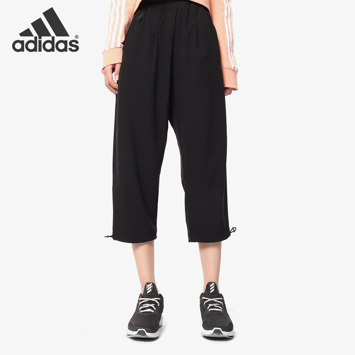Adidas/阿迪达斯正品女子宽松休闲时尚运动透气七分裤 DV2233