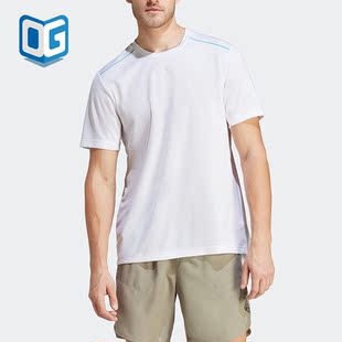 Adidas/阿迪达斯正品WO BASE LOGO T男子运动健身短袖IB7904