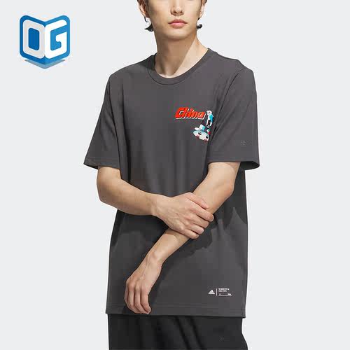阿迪达斯正品新款男子休闲短袖