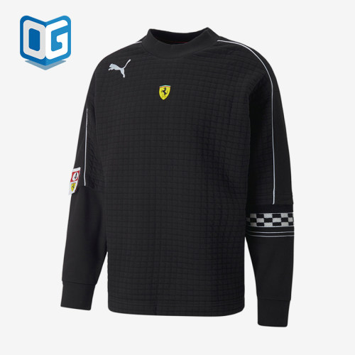 Puma/彪马正品秋季新款男子圆领法拉利休闲针织卫衣535785-01