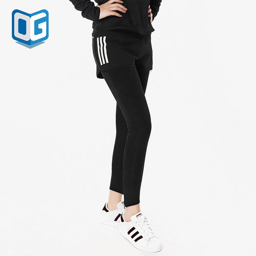 阿迪达斯正品女运动休闲梭织短裤