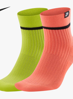 Nike/耐克正品 SNKR SOX ANKLE透气休闲运动袜（2 双）SK0262