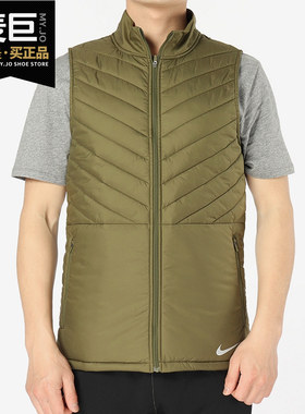 耐克正品男保暖棉服马甲防风背心