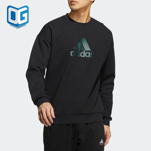 阿迪达斯正品男运动卫衣套头衫