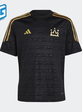 Adidas/阿迪达斯正品SALAH TR JSY Y 大童足球运动球衣HR8837