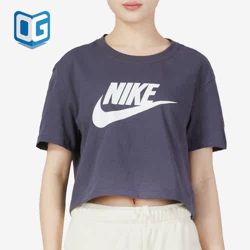 耐克夏季新款女子短款运动短袖恤