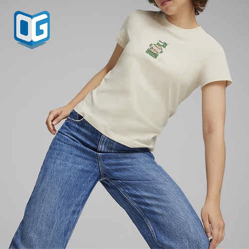 Puma/彪马正品透气专柜春季新款女士圆领运动短袖上衣627006-87