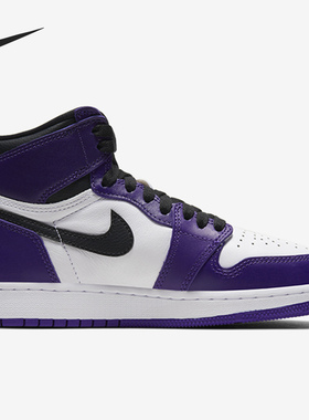 Nike/耐克正品2020 Air Jordan 1 AJ1 白紫脚趾 紫葡 575441-500