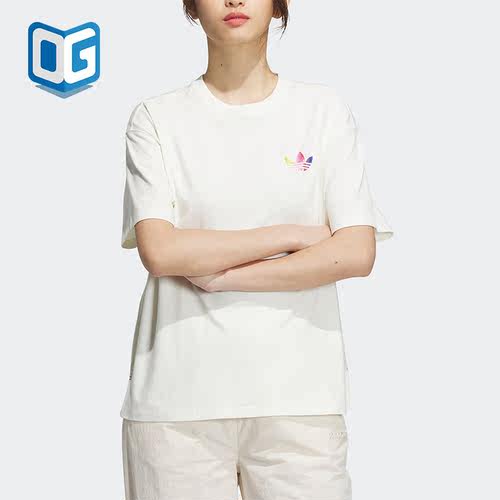 阿迪达斯女子休闲运动短袖T恤
