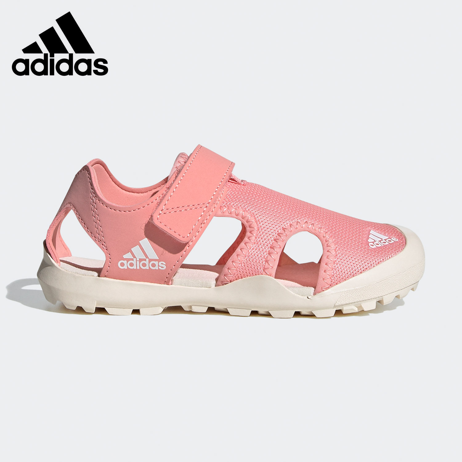 Adidas/阿迪达斯正品大童夏季魔术贴包头透气运动凉鞋 EF2244,童鞋/婴儿鞋/亲子鞋,凉鞋,淘宝优惠券,粉丝福利购,淘宝优惠卷