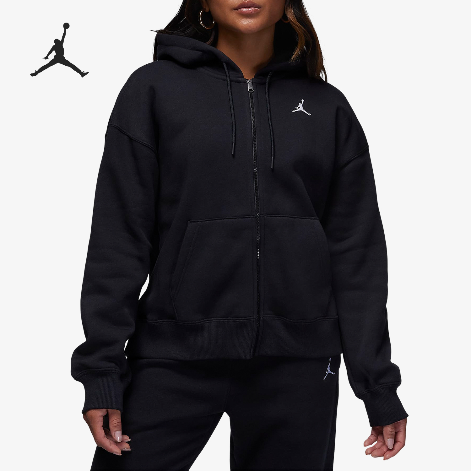 Nike/耐克正品JORDAN女子简约运动休闲宽松针织外套FD7866