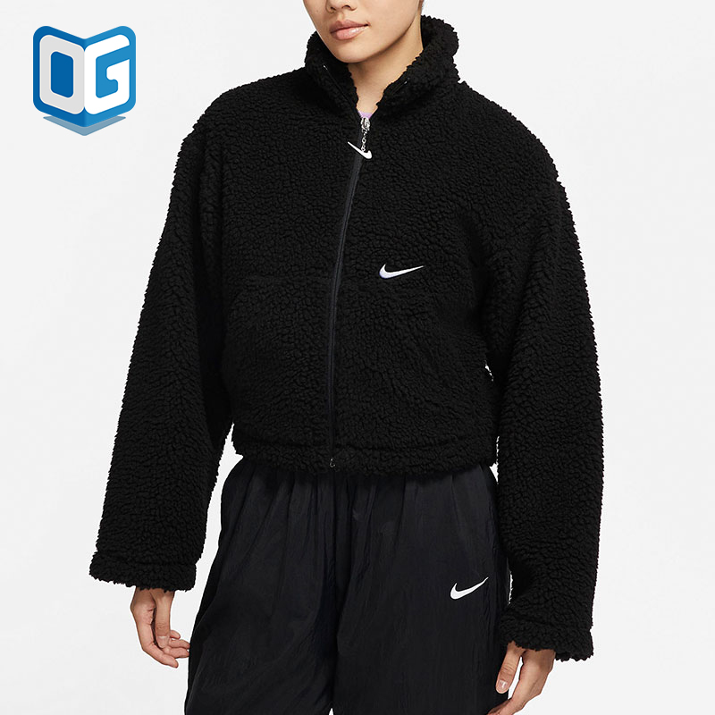 耐克女子羊羔绒夹克外套